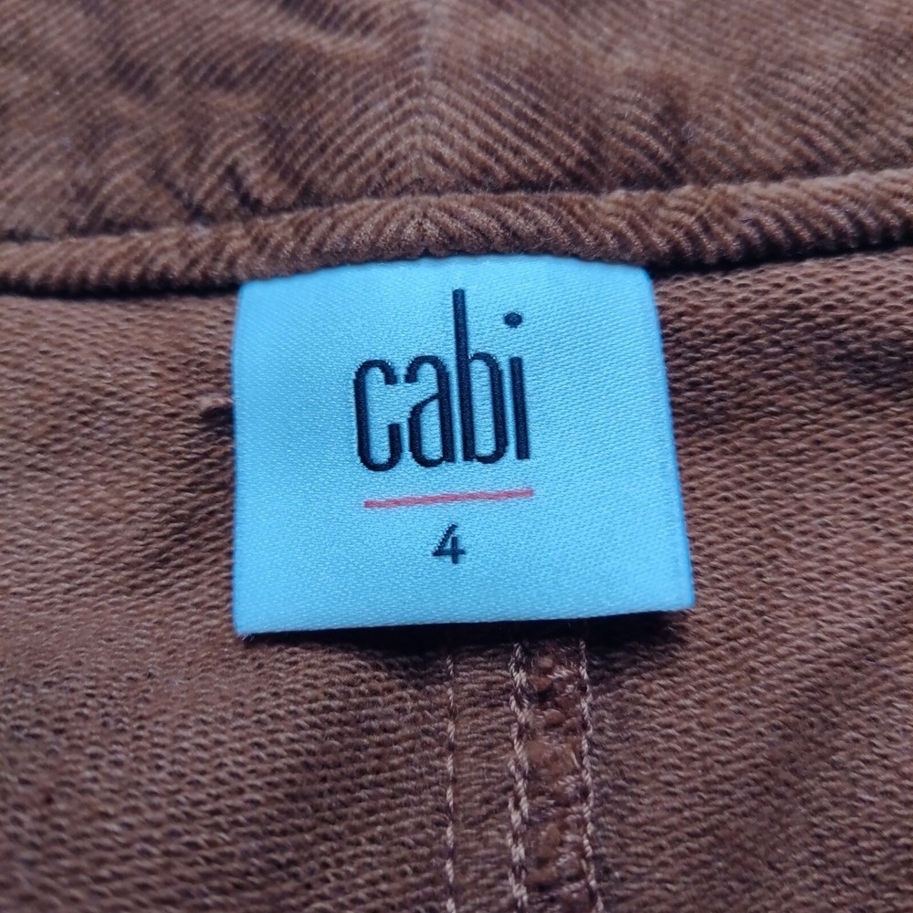 CABI Women Size 4 Brown Button Front 18.5" Corduroy Skirt EUC - Picture 5 of 14